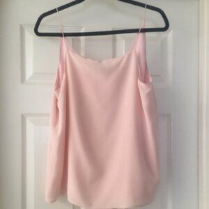 New Silk Shell Pink V-Neck Camisole by Saba -- Gorgeous